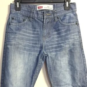 LEVI'S 514 SLIM STRAIGHT BLUE JEANS, SIZE 27